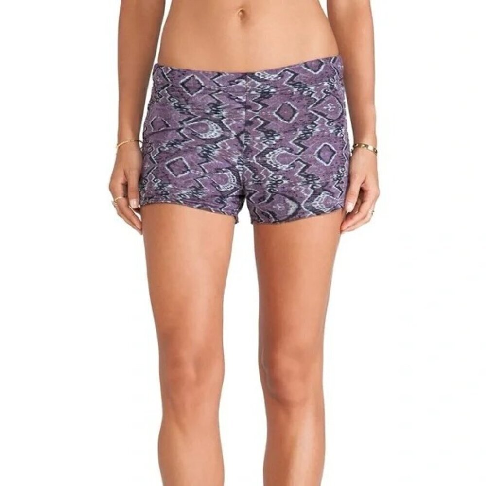 Michael Lauren Jude Shorts XS Purple Tribal Print NWT Soft Boho Lounge Casual